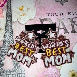 Seed Bead Mom earrings